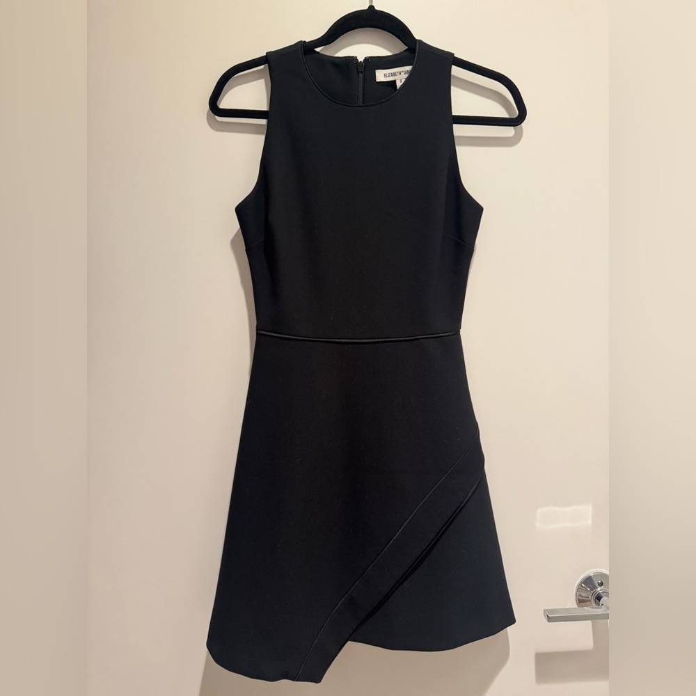Elizabeth & James Asymmetrical Mini Black Dress - 0